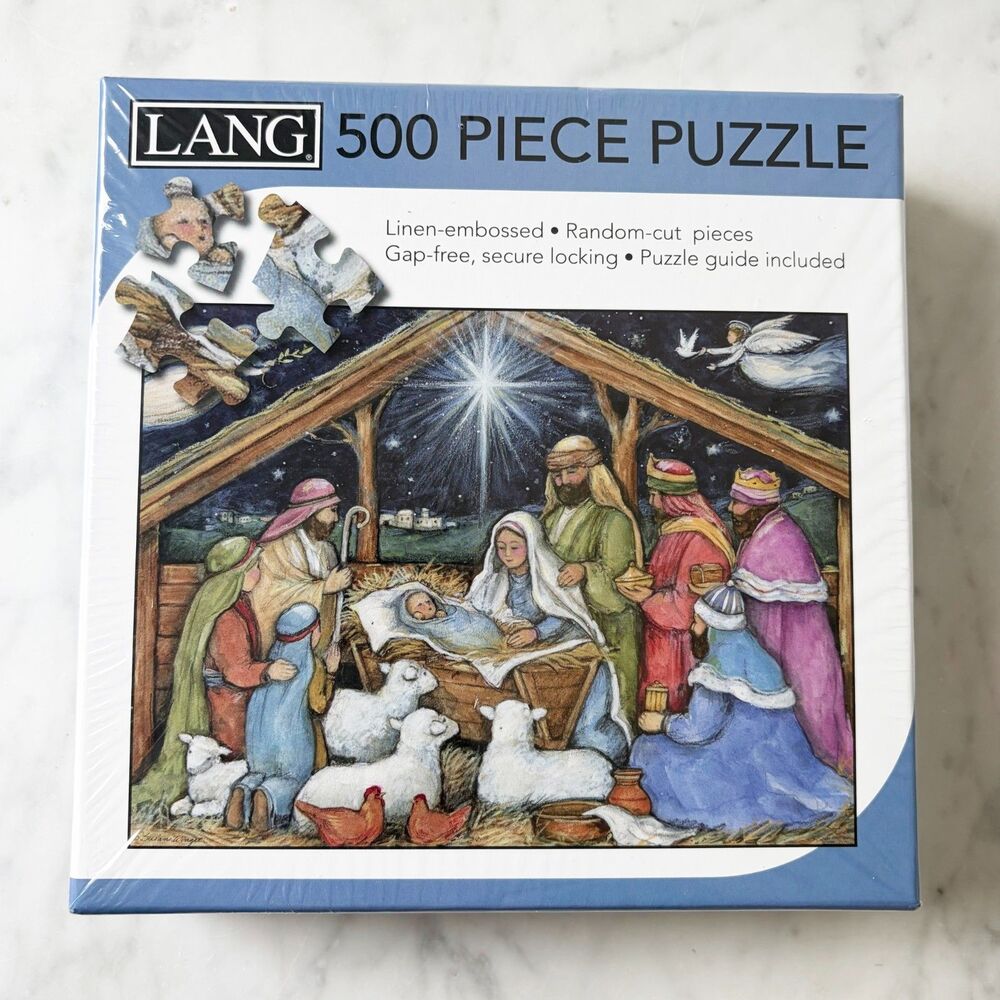 Lang Nativity Puzzle 500 Piece Susan Winget Christmas Jigsaw Sealed NEW